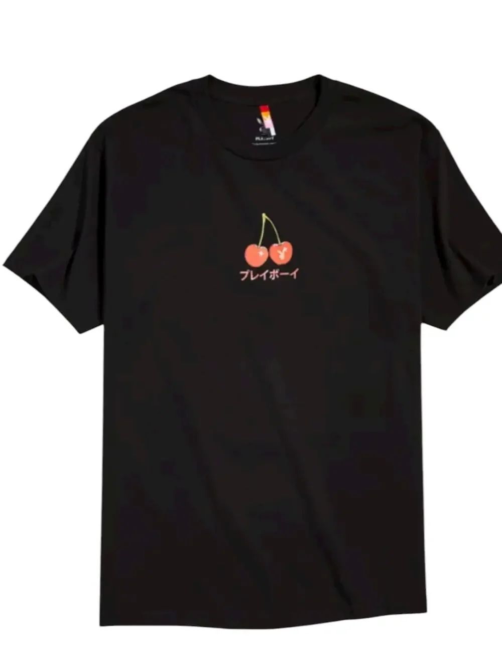 New Playboy Urban Outfitters UO Cherry Martini Tokyo Black SS Shirt M